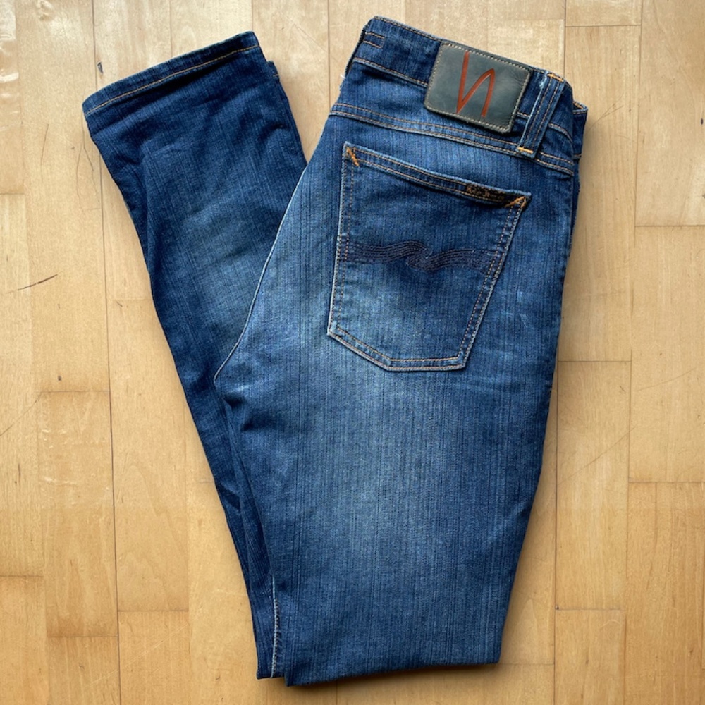 Skinny Lin Navy Mist , W30/L30